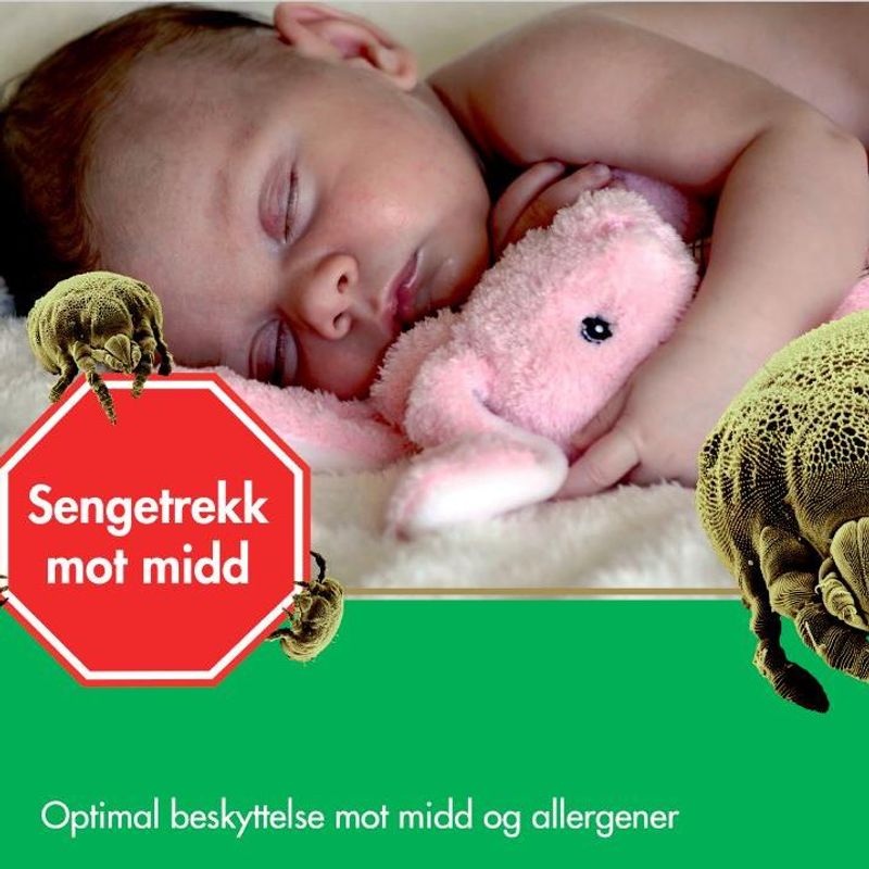Madrasstrekk 80x220x19 cm MiteBlock
